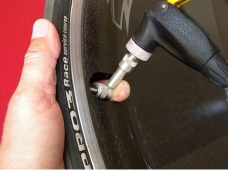 Zipp Disc wheel valve adaptor, Primeau Velo