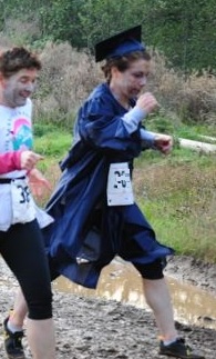 A photo of Catherine as a zombie gives a peek at her minimalist shoes.