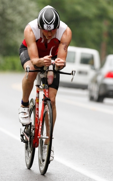 Steve Lutz on the bike.