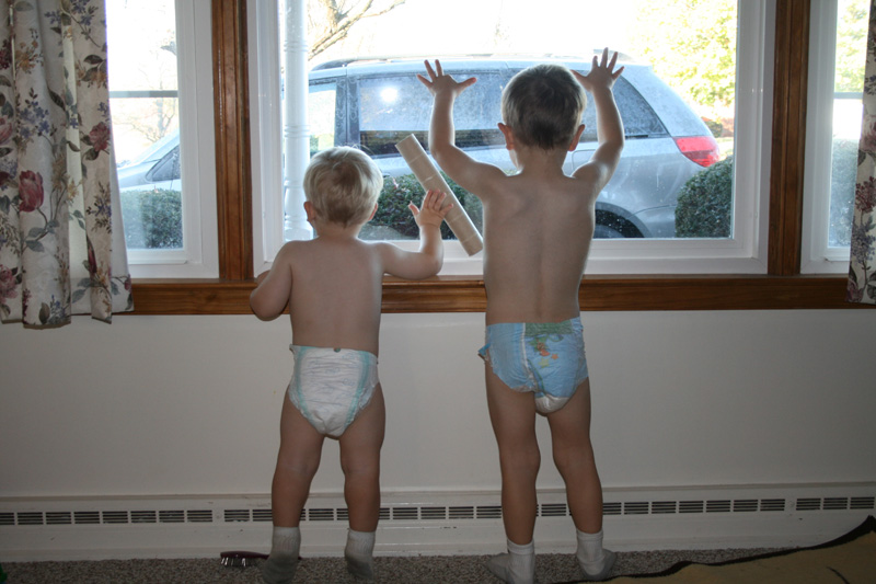 Boys backs