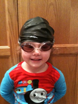 My little triathlete in training