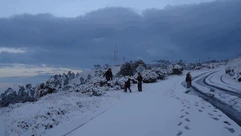 Snow in the mountains of Guatemala