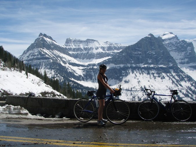 me & my javelin on Going to the Sun Road